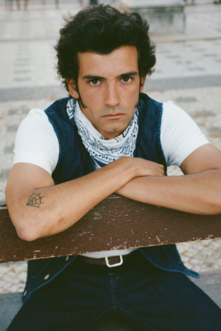 Lorelei Navy Blue Bandana