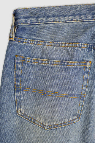Close-up of Barbanera Bandito jeans back pocket embroidery with vintage detailing