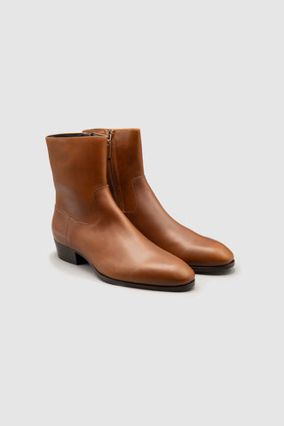 Cash Brown Calf Leather Boots