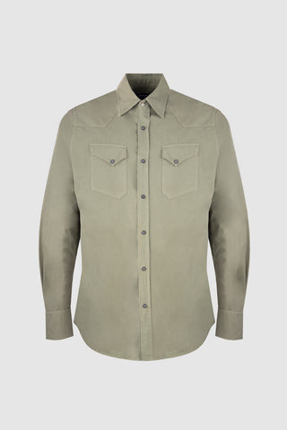 Clint Western Army Green Shirt