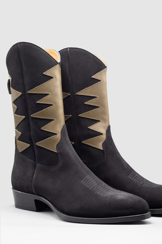 Cormac Black Suede Boots