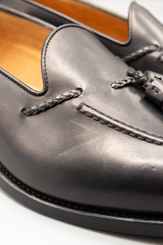 Hemingway Black Calf Tassel Loafers