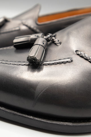 Hemingway Black Calf Tassel Loafers