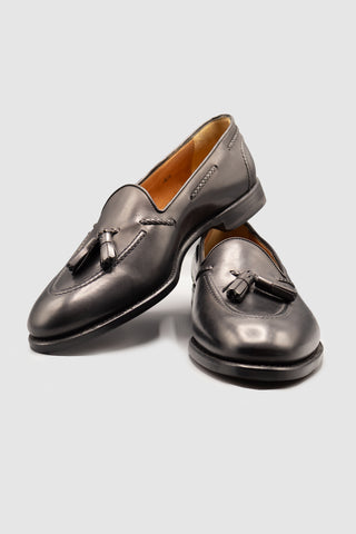 Hemingway Black Calf Tassel Loafers