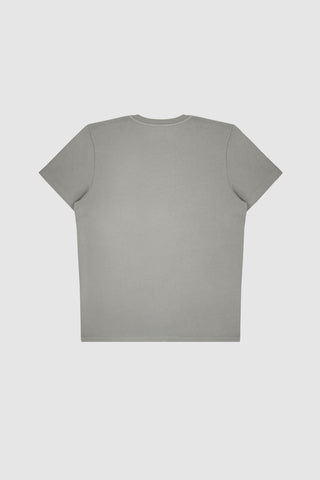 Back view of the Barbanera Lewis ash tee, showing the simple design and soft fabric drape.