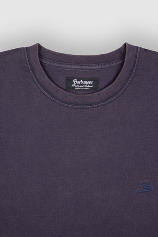 Sly Purple Blue Vintage Americana Embroidered Tee