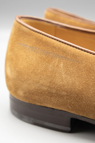 Schifano Light Brown Suede Loafers