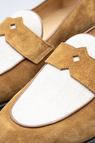 Schifano Light Brown Suede Loafers