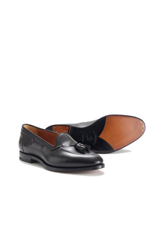 Hemingway Black Calf Tassel Loafers