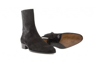 Cash Black Suede Boots