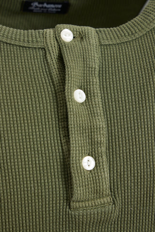 BARBANERA-TUCO-HENLEY-MILITARY-GREEN-COTTON-SHIRT-PEARL-BUTTONS