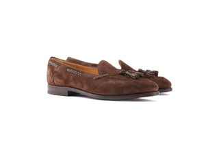 Hemingway Brown Suede Tassel Loafers