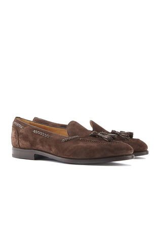 Hemingway Brown Suede Tassel Loafers