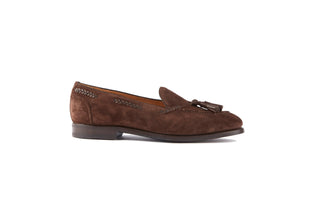 Hemingway Brown Suede Tassel Loafers