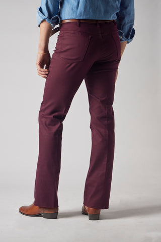 Barbanera-stone-free-burgundy-japanese-fabric-trousers