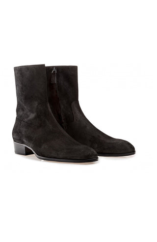 Cash Black Suede Boots