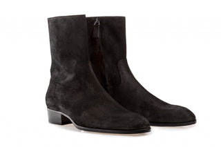 Cash Black Suede Boots