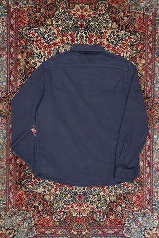 [Re-Thread] Wolf Navy Blue Patch Workwear Overshirt