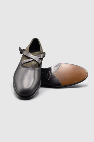 Balzac Military Black Monkstraps