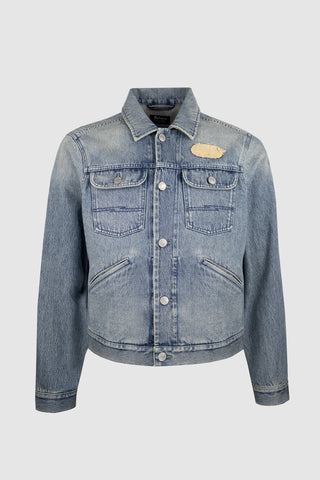 Alan Old Blue Wash Patch Jacket