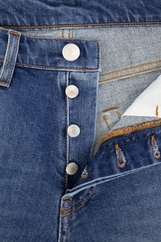 Black Flag Blue Medium Wash Shorts