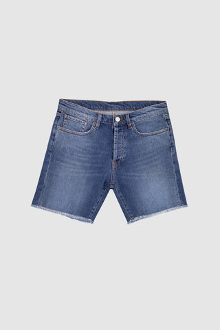 Black Flag Blue Medium Wash Shorts