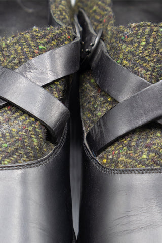 Balzac Military Black Monkstraps