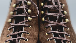 Detailed front view of Barbanera Balmoral boots in special sale