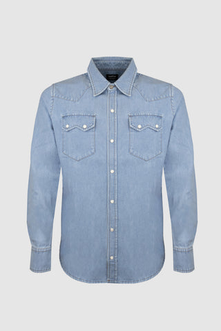 Pascal Camicia Denim Baby Blue