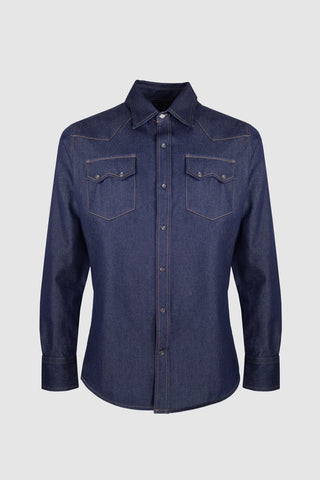 Carlito Dark Rinsed Denim Shirt