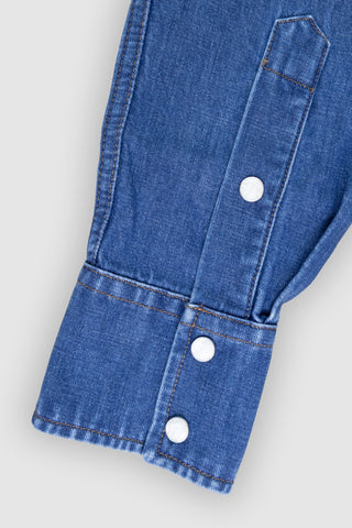 Pascal Camicia Denim Blu Medio