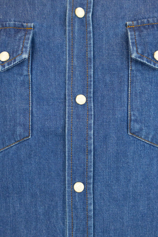 Pascal Camicia Denim Blu Medio