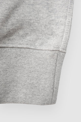 Caruso Grey Melange Brushed Crewneck