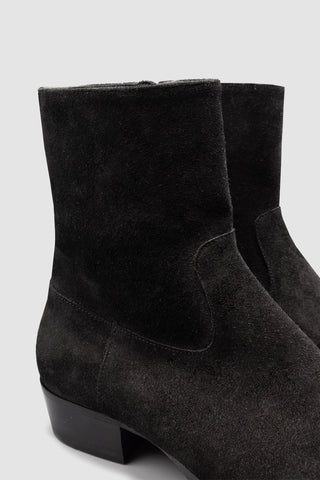 Cash Black Suede Boots
