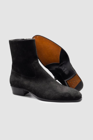 Cash Black Suede Boots