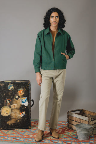 Charles Bottle Green Work Jacket