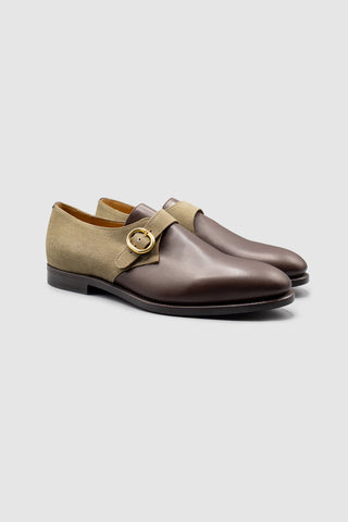 Chet Military Canvas Monkstraps