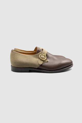 Chet Military Canvas Monkstraps