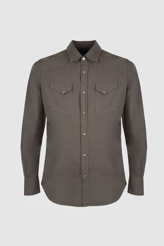 Clint Western Brown Shirt