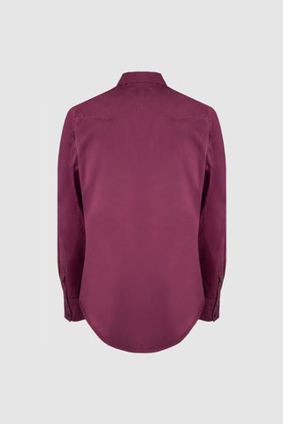Clint Western Burgundy Shirt