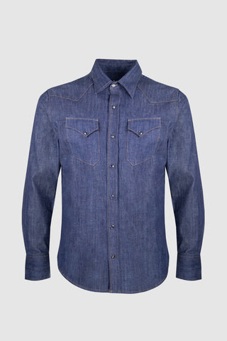 Clint Blue Medium Denim Shirt
