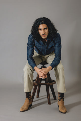 Clint Blue Medium Denim Shirt