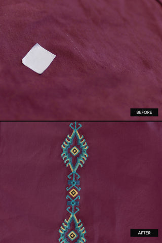 [Re-Thread] Clint Western Burgundy Shirt