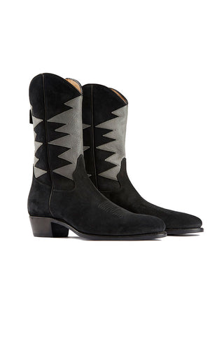 Cormac Black Suede Boots