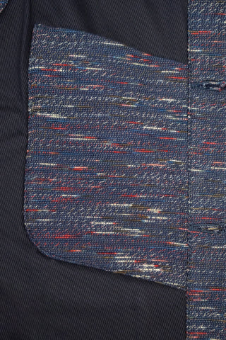 Dane Gilet Fiammato Blu/Rosso