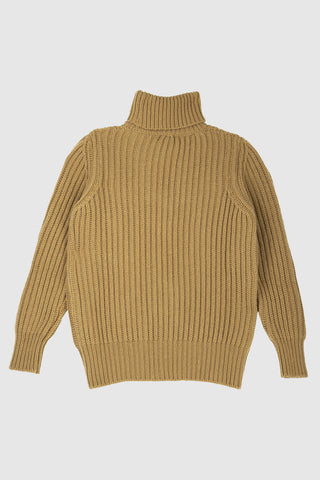 Enzo Camel Roll Neck Jumper