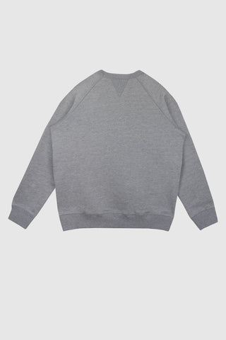 Caruso Dark Grey Melange Crew Neck Sweatshirt