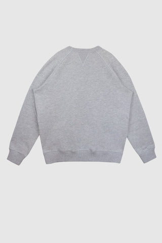 Caruso Light Grey Melange Crew Neck Sweatshirt