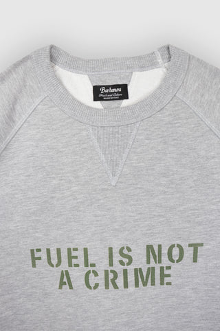 Caruso Light Grey Melange Crew Neck Sweatshirt