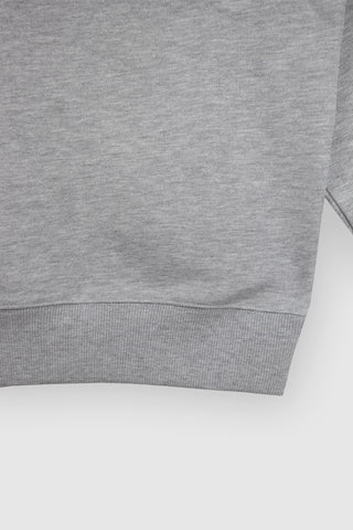 Caruso Light Grey Melange Crew Neck Sweatshirt